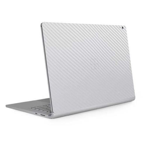 White Carbon Fiber Specialty Texture Material Surface Book 2 13.5in Skin